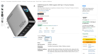 UGREEN Nexode Pro 100W Cargador USB Tipo C 5 Puertos por $900 en Amazon