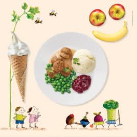 Gratis ijsje + stuk fruit, kleurboek én potloden bij ieder kindermenu bij IKEA