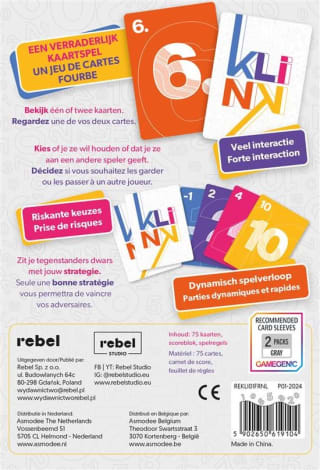 Klink - Nederlandstalig kaartspel voor €2,77 bij Bol