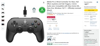 Control 8Bitdo Pro 2 Alámbrico en $487 | Oferta Amazon