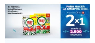 2×1 Acumulación Club en productos para la limpieza de cocina en Carrefour.