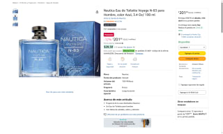 Perfume Nautica Voyage N-83 100ml Azul por $202 | Amazon