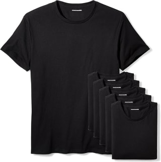 Pack 6 camisetas Amazon Essentials Interiores Algodón con Cuello Redondo por 16.15€