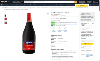 Riunite Lambrusco 1500ml por $163 | Oferta Amazon