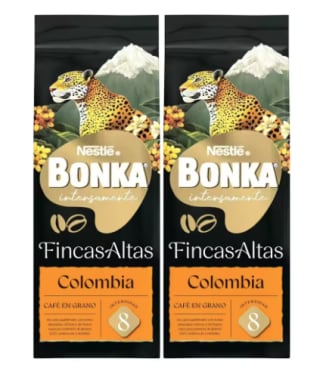 Bonka Café Grano Colombia 2 x 500g, intensidad 8 por 16.84€