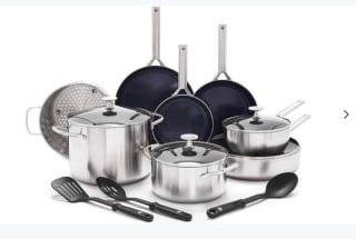 Blue Diamond Pannenset 15-delig voor €129,95 bij Ibood