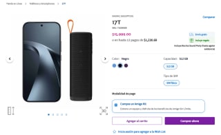Xiaomi 17T 512GB + Bocina por $15,999 en Telcel