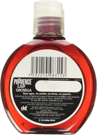 Prudence Lubricante Corporal Sabor Grosella 75mL por $45 en Amazon
