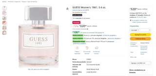Perfume GUESS Women's 1981 100ml por $320 | Oferta Amazon