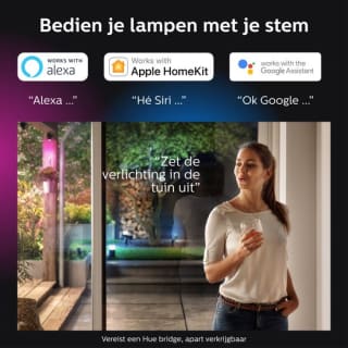 PHILIPS HUE lightstrip outdoor - wit en gekleurd licht - 5m voor €128 bij Bol