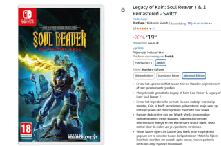 Legacy of Kain: Soul Reaver 1 & 2 remastered (Switch) voor €19,95 bij Amazon