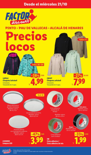 Ofertas Factori en Lidl: artículos desde 0,49€