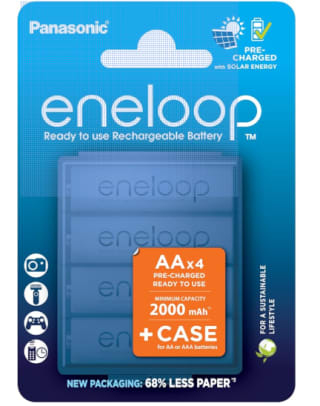 Lot de 4 Piles Ni-MH eneloop AA/Mignon à 12,49€