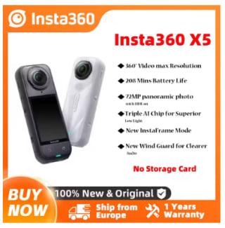 Caméra d’action 360° Insta360 X5 vidéo 8K à 418,11€