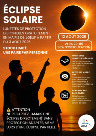 Gratuit lunettes spéciales éclipse à la mairie de Jœuf