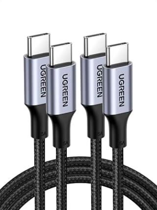 UGREEN lot de 2 câbles USB‑C 100W (2 m) pour 10,99€ chez Amazon