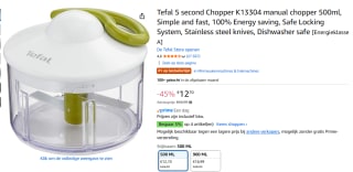 Tefal 5 second Chopper K13304 Hakmolen - 500ml voor €12,70 bij Amazon