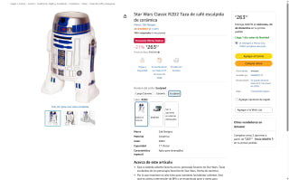 Star Wars R2D2 Taza 17oz por $263 | Amazon