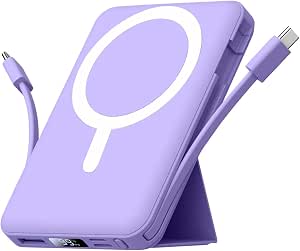 Azmuth para Magsafe Powerbank,10000mAh Bateria Externa Carga Rapida,Púrpura 26.56€