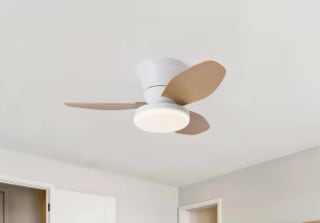 Ventilador de techo de 25 pulgadas con luz y control remoto por 34,93€