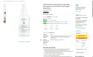 Vichy Capital Soleil UV-AGE FPS50 con Color 40ml por $3,77 | Amazon