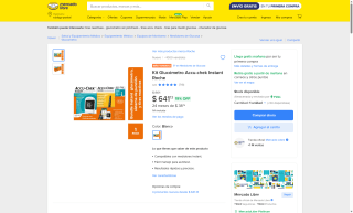 Kit Glucómetro Accu-chek por $640 | Mercado Libre
