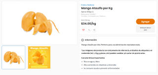 Mango Ataulfo por Kg por $34 | Oferta Chedraui