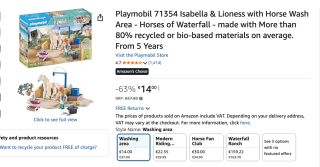 PLAYMOBIL Horses of Waterfall 71354 Isabella en leeuwin voor €14 bij Amazon