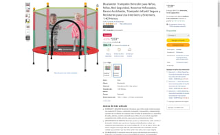 Trampolín Seguro 1.40m por $559 | Oferta Amazon