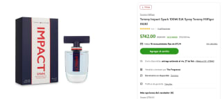 Perfume Tommy Impact Spark 100ml por $742 | Walmart