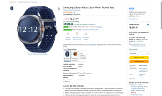 Samsung Galaxy Watch Ultra 47mm por $5,014 | Amazon (BBVA)