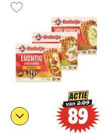 Bolletje knäckebröd voor €0,89 bij Dirk