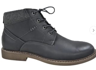 Botines Cuero Hombre Cardinale Negro Irvine por $59.990