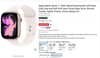 Apple Watch 11 - Wifi - 46mm voor €402,33 bij Amazon