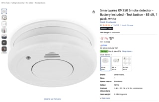 Smartwares RM250 Smoke detector voor 3,46 euro