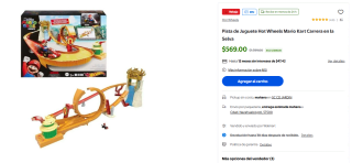Hot Wheels Mario Kart Carrera en la Selva por $569 | Walmart