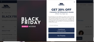Extra 25% Off Trespass Code + Up to 70% Off Black Friday Sale