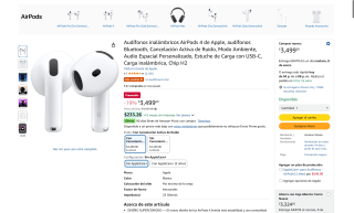 AirPods 4 por $2,975 | Amazon