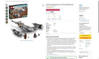 LEGO Caza Estelar N-1 por $800 | Oferta Amazon