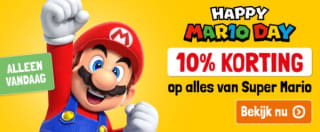 10% korting op alles van Super Mario bij Lobbes