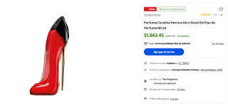 Perfume Carolina Herrera 80ml por $1,862 | Oferta Walmart
