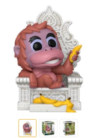 Figura Funko Disney El libro de la selva Rey Louie en trono por 18€