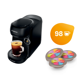 Tassimo Finesse Negra + 8 Packs Los Favoritos por 32.28€