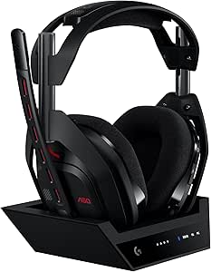 Logitech G Astro A50 LIGHTSPEED para gaming Auriculares inalámbricos + base (Gen 5)