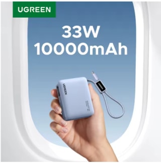 Batería externa UGREEN 10000mAh 33W por $487 en AliExpress