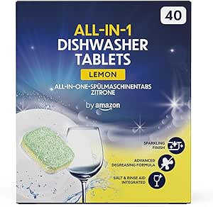 Lot de 40 tablettes tout-en-un pour lave-vaisselle parfum citron à 3,87€