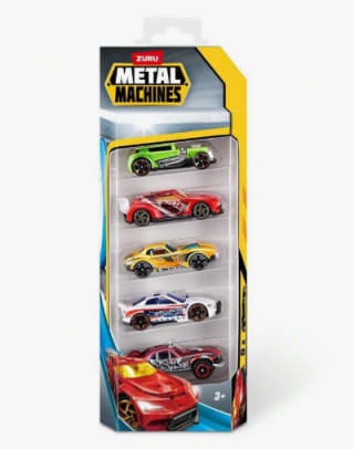 Pack 5 Vehiculos Metal Machines por 4,50€