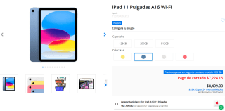 iPad 11" A16 Wi-Fi 128GB por $5,724 | Mixup (CrediteaPay)