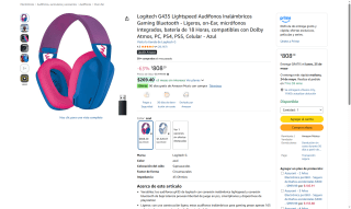 Audífonos Logitech G435 por $808 | Oferta Amazon