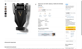 Invcitus Victory Absolu Intense 200ml por $2,006 | Amazon
